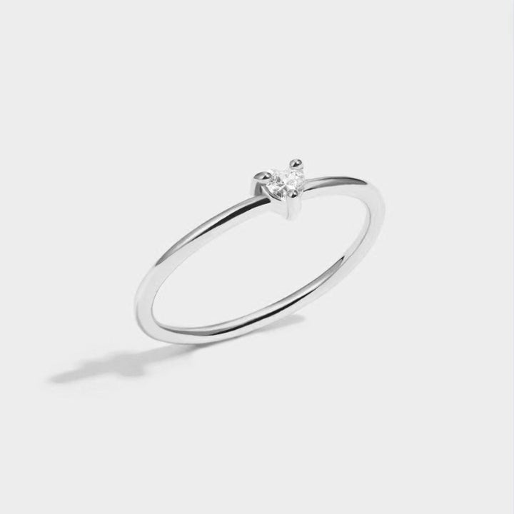 Silver Ring Siobhán with Crystal