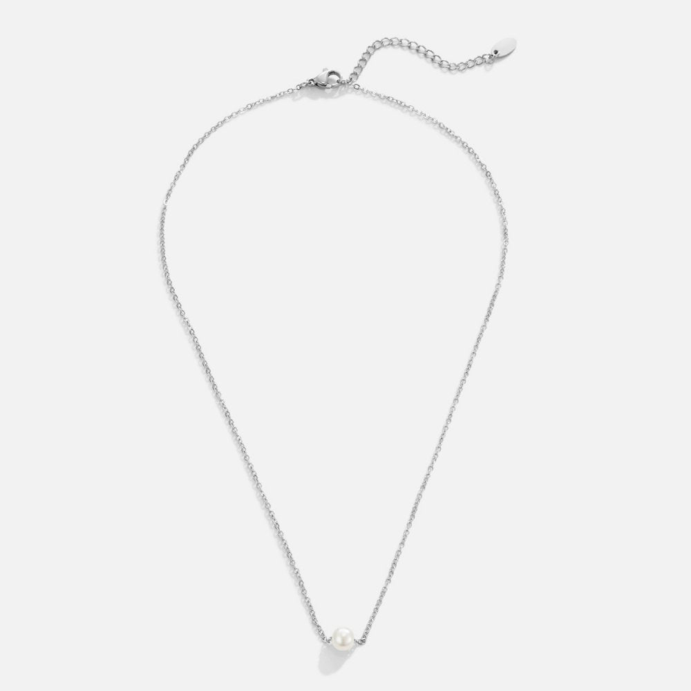 Silver Necklace Ciara with Pearl