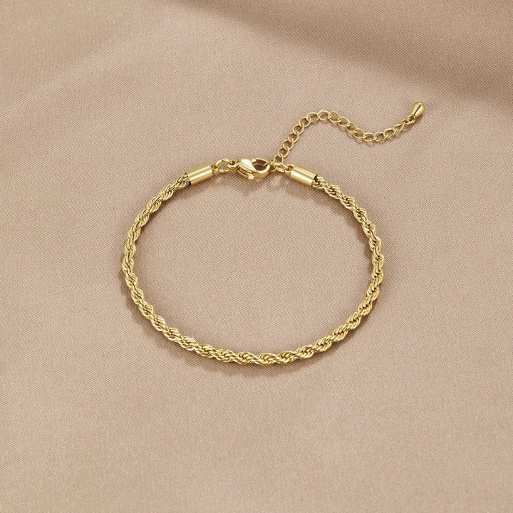 Gold Rope Chain Bracelet Muirne